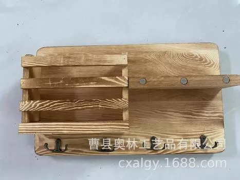 Креативная деревянная настенная полка, многофункциональный крючок для ключей, настенный стеллаж для хранения вещей в гостиной, подвесные полки для дома