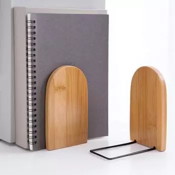 Креативная деревянная подставка для книг Student Book By Baffle Storage Bookshelf Милая подставка для книг Bookend 13*9.5cm