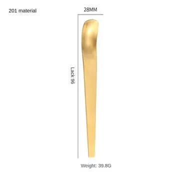 Креативная длинная ручка, плоская головка, гладкие края, креативный стиль мороженого, высококачественные материалы, микро-ложка для размешивания