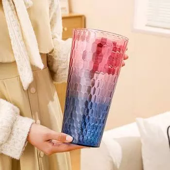 Креативная двухцветная ваза, простая гидропонная цветочная кашпо, подставка для цветов, чашка зелёный