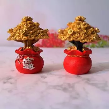 Креативная фигурка денежного дерева, изысканная, яркая, устойчивая к погодным условиям