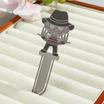 Креативная фигурка из фильма ужасов, книжные метки, металлическая закладка, коллекция для любителей кино, подарок, студенческие канцелярские принадлежности, принадлежности для чтения