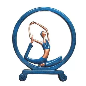 Креативная фигурка йоги для девочек, миниатюрная модель из смолы, украшение для домашнего ТВ-шкафа D