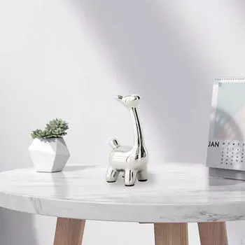 Креативная фигурка оленя, керамическая статуя, ремесла, скульптура, декоративное украшение для дома, настольная спальня 8cmx14cm