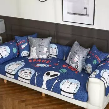 Креативная хлопковая подушка для дивана с тематикой Alien Peace, противоскользящая ткань Four Seasons, чехол для дивана 70*70cm
