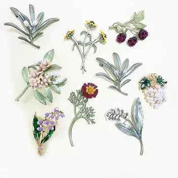 Креативная и свежая трехмерная брошь в виде листа и жемчуга, модная брошь-цветок ручной работы для женщин, булавка для воротника, булавка для одежды