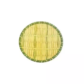 Креативная имитация бамбукового плетения, овощная тарелка для горячего горшка, меламиновая тарелка для барбекю в разных стилях, зеленая сервировочная тарелка для ресторана