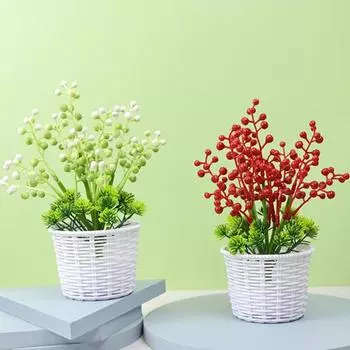 Креативная имитация растений Привлекательная свежесть Бессмертный красный