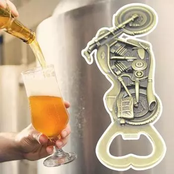 Креативная имитация ретро мотоциклетная открывалка для бутылок из цинкового сплава открывалка для пива на день рождения, Рождественский фестиваль, подарок