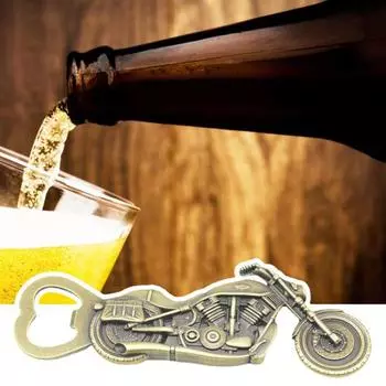 Креативная имитация ретро мотоциклетная открывалка для бутылок из цинкового сплава открывалка для пива на день рождения, Рождественский фестиваль, подарок античный бронзовый