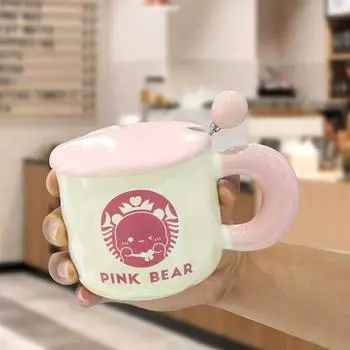 Креативная керамическая чашка в стиле Starbucks, керамическая чашка для пары, американская кружка, чашка для воды для общежития, бытовая кофейная чашка, подарок 401-500ml