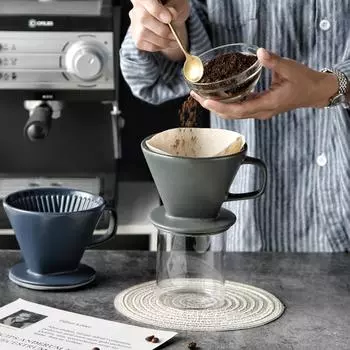 Креативная керамическая капельница, фарфоровая капельница, кофеварка для домашнего кафе, ресторана, чашка с фильтром для кофе