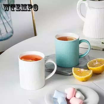 Креативная керамическая кружка, домашняя чашка для питья, скандинавская Ins, мужская и женская студенческая чашка для пары, чашка для кофе с молоком One size