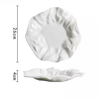 Креативная керамическая обеденная тарелка, тарелка для стейка, предмет домашней обстановки, посуда неправильной формы, тарелка для пасты, ресторанные десертные тарелки