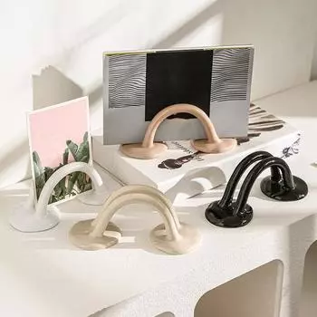 Креативная керамическая полка для карточек, держателей для мобильных телефонов, фото, очищающих средств для лица, календарей, меню, размещение чёрный