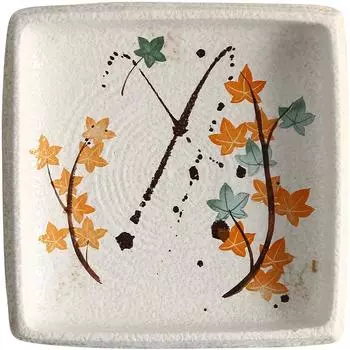 Креативная керамическая японская тарелка Простая плоская тарелка для сервировки риса Тарелка для завтрака Квадратные тарелки для закусок Обеденные тарелки