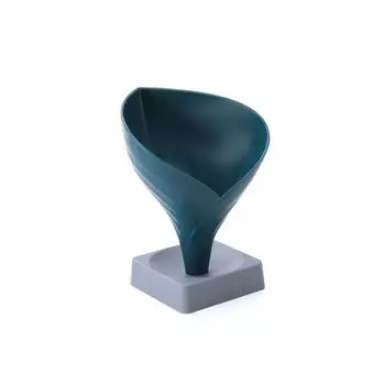 Креативная клетка для хранения палочек для еды, кухонная полка для хранения, воронкообразная полка для хранения цветов, фруктовая тарелка navyblue