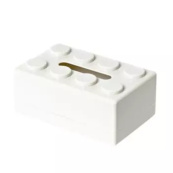 Креативная коробка для салфеток Building Block, высококачественная многофункциональная бытовая коробка для хранения салфеток One Size белый