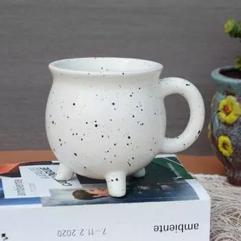 Креативная кружка-котел, фарфоровый котел, чашка, фестивальный подарок, 3D керамические кружки 401-500ml синий