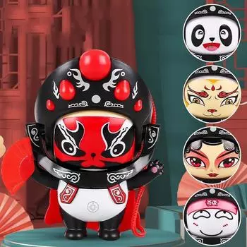 Креативная кукла-изменница лица Сычуаньской оперы, игрушка для снятия стресса с лицом, меняющим лицо за одну секунду, в подарок девушке синий