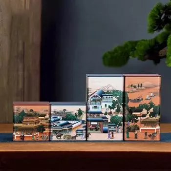 Креативная квадратная банка для чая, жестяная банка для хранения, китайская банка для сладостей с крышкой, коробка для хранения, украшение для гостиной, украшение для дома