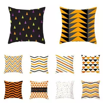 Креативная квадратная наволочка с красочным узором в полоску, чехол для подушки для дома, гостиной, украшения дивана, наволочка 40X40CM