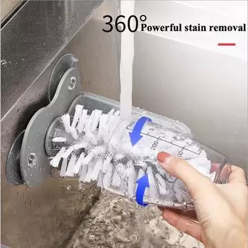 Креативная ленивая съемная щетка-присоска многофункциональная вращающаяся настенная щетка-присоска для хранения молока и чая ручная щетка для чистки