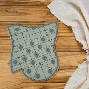 Креативная линейка для лоскутного шитья с гребешком, многофункциональный видимый прозрачный шаблон для квилтинга прозрачный