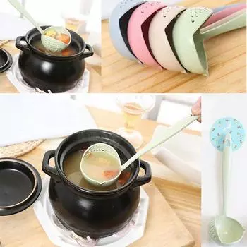 Креативная ложка для супа из пшеничной соломы, длинная ручка, милые ложки для каши, 1 шт. розовый