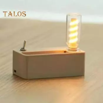 Креативная магнитная складная настольная лампа с мягким свечением, без мерцания, прочная конструкция, компактный размер, регулируемая яркость, перезаряжаемая светодиодная лампа A