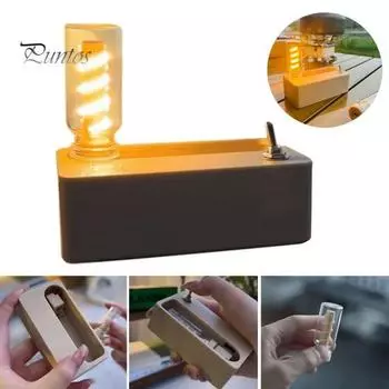 Креативная магнитная складная настольная лампа с мягким свечением, без мерцания, прочная конструкция, компактный размер, регулируемая яркость, перезаряжаемая светодиодная лампа A