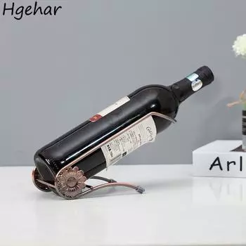 Креативная металлическая стойка для вина, кухонный бар, держатели для бутылок пива, бытовые украшения, украшение для хранения виски на вечеринку