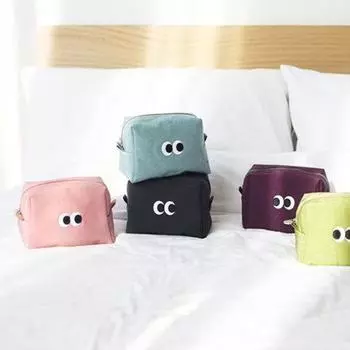 Креативная милая косметичка с большими глазами, дорожная портативная водонепроницаемая косметичка, органайзер для макияжа, вместительная сумка для хранения