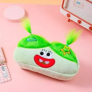 Креативная милая мультяшная сумка для ручек, органайзер для канцелярских принадлежностей, большая вместительная сумка для хранения ручек, портативная школьная канцелярия, пенал для карандашей