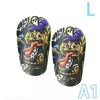 Креативная мини-футбольная накладка на голень, износостойкая амортизирующая защита для ног, легкая портативная футбольная тренировочная доска с хвостовиком as the picture