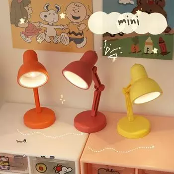 Креативная мини-настольная лампа со светодиодной подсветкой, складная, портативная, маленькая, ночная, теплая, защитная лампа для глаз, настольная лампа для чтения с зажимом