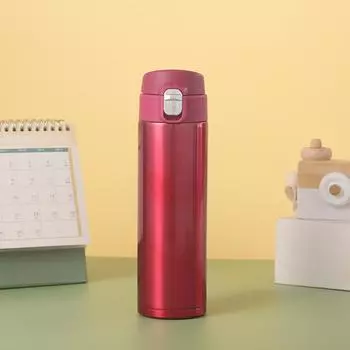 Креативная Мода Бизнес Офис Кружка-Неваляшка Рекламная Акция Подарочная Кружка Термос из Нержавеющей Стали 500ml красный