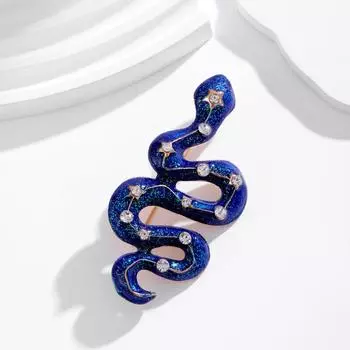 Креативная мода ретро брошь в виде змеи с каплями масла зодиакальный темперамент пальто пиджак костюм булавка