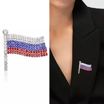 Креативная, модная, персонализированная брошь со стразами, нагрудный цветок, универсальная брошь-значок One Size