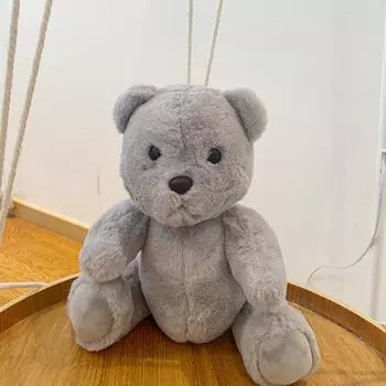 Креативная мультяшная аниме кукла медведь Линна детская машина для царапания подарок шарнирная кукла медведь плюшевая игрушка Total length 30cm серый