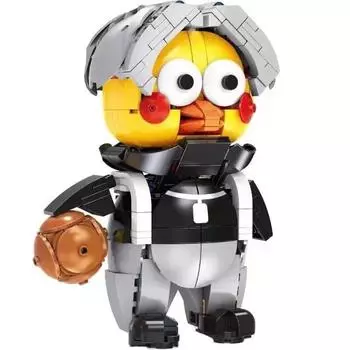 Креативная мультяшная фигурка Kunkun Chicken, куклы, строительный блок, баскетбольный кирпич, сделай сам, модель, развивающая детская игрушка для детей, подарок