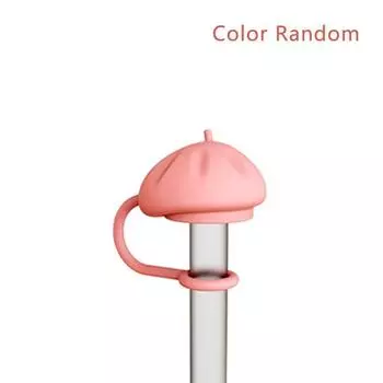 Креативная мультяшная кепка, соломенный топпер, защита от брызг, пылезащитный чехол, универсальная многоразовая вилка для напитков, кухонные инструменты для питья as the picture