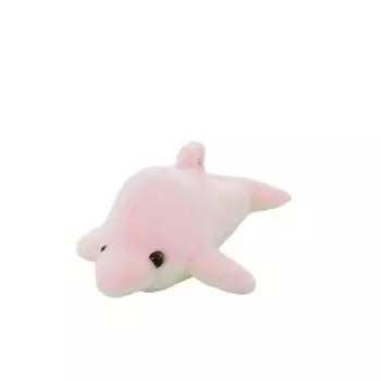 Креативная мультяшная светящаяся фигурка дельфина, метающая кукла, подарок на день рождения One Size розовый