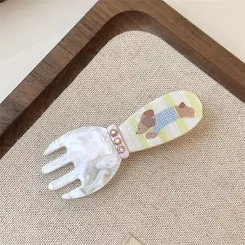 Креативная мультяшная заколка для волос в виде щенка для женщин, корейская милая заколка-вилка для челки, простая модная заколка-уточка, заколка для волос, аксессуары для волос для девочек