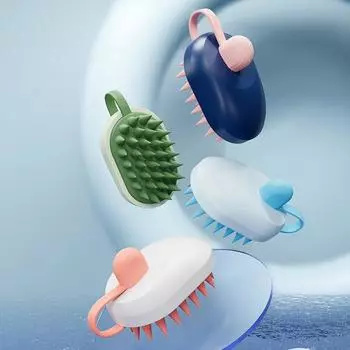 Креативная мышь, мягкая гелевая щетка для мытья волос, инструмент Бога, бытовая щетка для душа для взрослых, щетка для мытья волос, массажер для домашних животных, щетка для душа белый