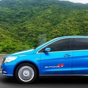 Креативная наклейка для декора автомобиля, цветная самоклеящаяся, изысканное качество изготовления серый