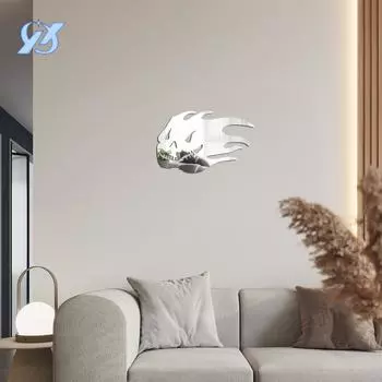 Креативная наклейка для украшения зеркала, 1 мм, акриловая наклейка на стену, наклейка на стену для спальни, гостиной