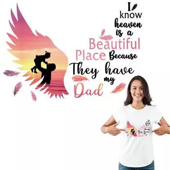 Креативная наклейка на одежду Iron Dad Baby Одежда Наклейка Parches Ropa Термопресс Аппликация Футболка Diy Толстовки Термоперенос