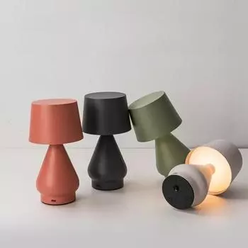 Креативная настольная лампа, украшение USB, железный стол, перезаряжаемый, затемняющий свет для дома, спальни, столовой, бара, светодиодная декоративная настольная лампа зелёный