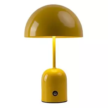 Креативная настольная лампа в скандинавском стиле, светодиодная лампа-гриб, перезаряжаемая от USB, 1800 мАч, небольшой настольный светильник для дома и улицы белый